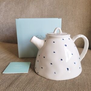 Lenox Blue Bay Teapot Dotted